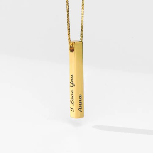 oak & luna Custom Bar Necklace