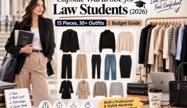 Capsule Wardrobe for Law Students (2026): 15 Pieces, 30+ Outfits | Budget Guide