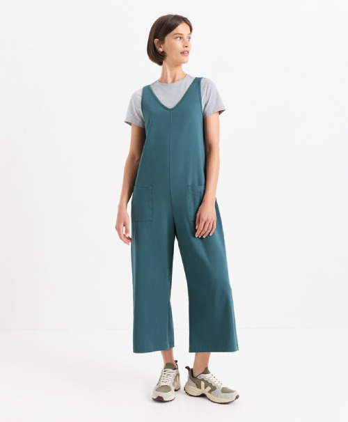 Organic Cool Stretch Cropped Jumpsuit