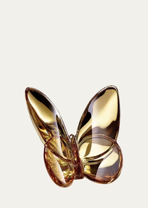 2.5" Lucky Crystal Gold Butterfly
