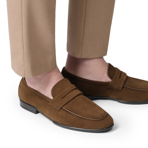 Men's Classic Suede Dress Loafers