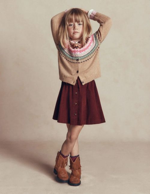 Woven Button-Through Skirt