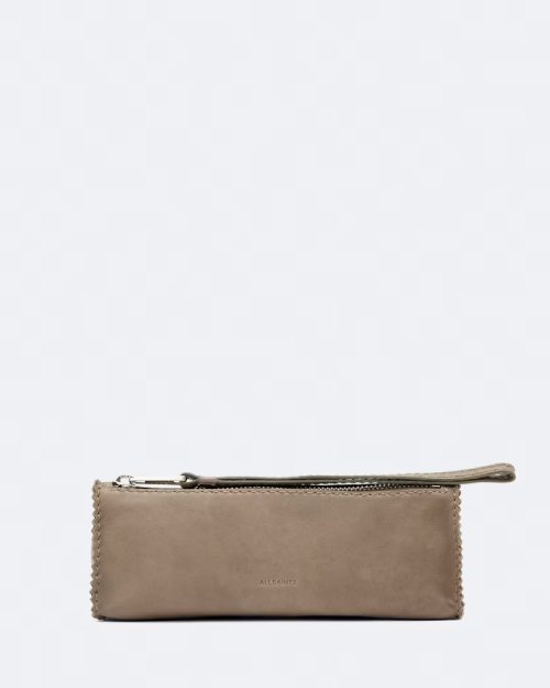 SILOH PINKED-EDGE LEATHER PENCIL CASE
